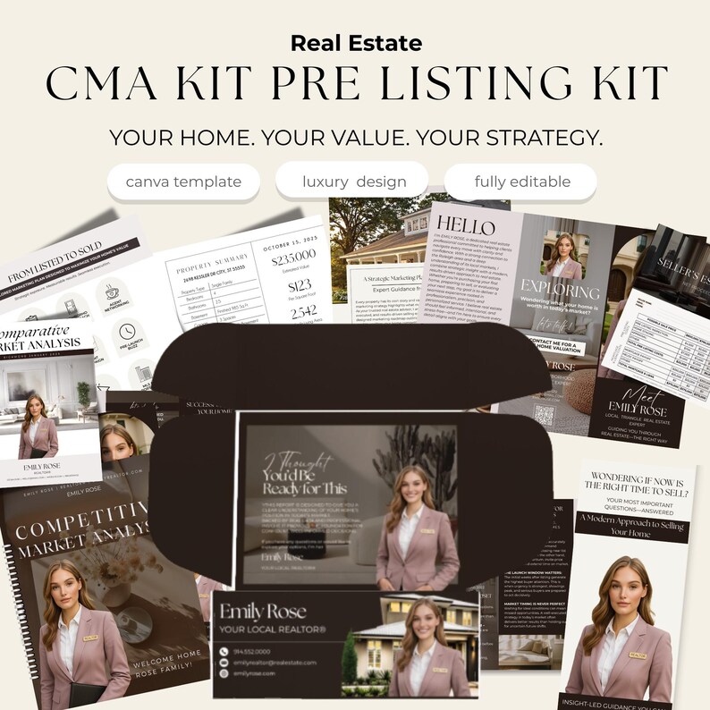 Real Estate Marketing Bundle, Realtor Social Media, Buyer Seller Guides (Digital Download) image 10