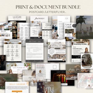 Real Estate Marketing Bundle, Realtor Social Media, Buyer Seller Guides (Digital Download) image 12