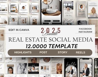 Realtor Social Media Templates: Instagram Reels & Posts (Digital Download)