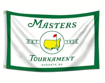 Augusta Georgia Masters Tournament Established 1934 Logo Wall Flag Cool Tapestry Traditional Banner with Grommets