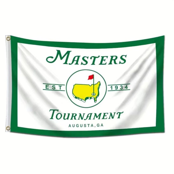 Augusta Georgia Masters Tournament Established 1934 Logo Wall Flag Cool Tapestry Traditional Banner with Grommets