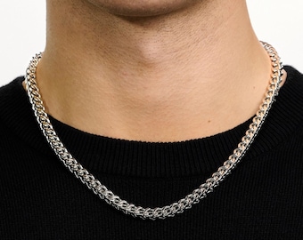 6mm | Franco Link Stainless Steel Chain | Durable & Waterproof | Unisex Necklace