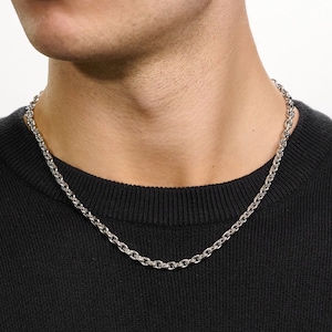 5mm | Anchor Link Stainless Steel Chain | Durable & Waterproof | Unisex Necklace