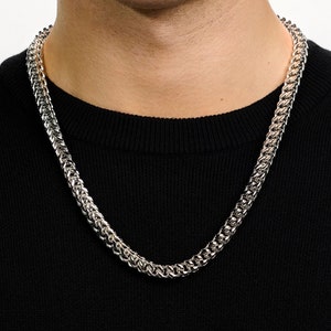 Catena in acciaio inossidabile Franco Link da 8 mm / resistente e impermeabile / collana unisex
