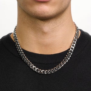 11mm | Cuban Curb Link Stainless Steel Chain | Durable & Waterproof | Unisex Necklace