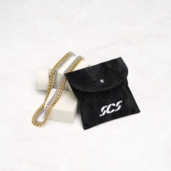 5pcs/lot 316L Stainless Steel 2mm Rolo Link Chain Necklace 50cm Length Gold Silv