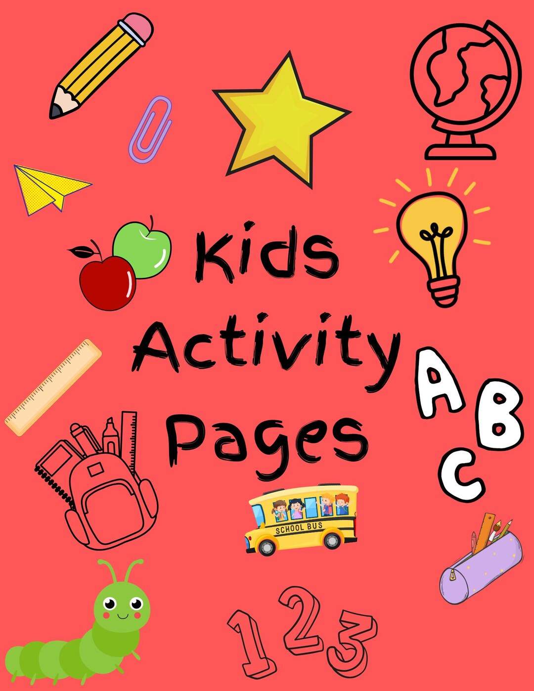 Printable Kids Activity Pages: Coloring, Crosswords, Tracing Worksheets ...
