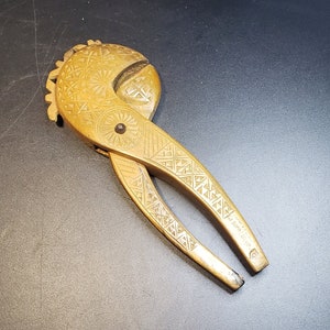 Vintage Handmade Wood Carved Nut Cracker | Folk Art Nutcracker |