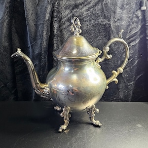 Copper Silver Teapot Etsy