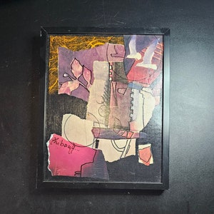 Original & Signed Collage by Thibault | Abstract Art | Modern Art | Contemporary Art