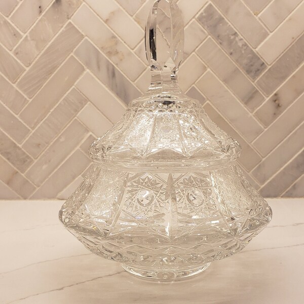 Crystal Candy Dish Etsy