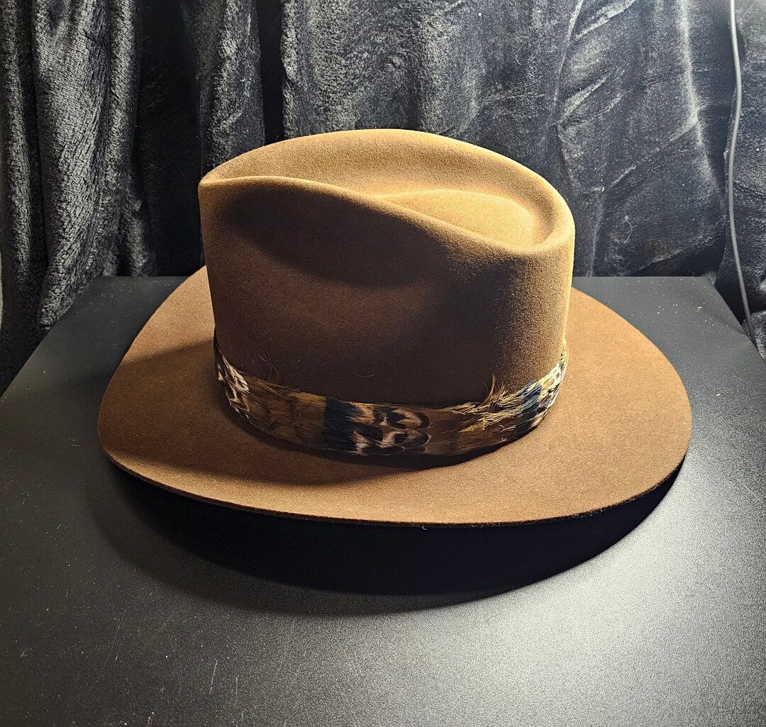Chapeau De Cow-boy Resistol En Feutre Auto-conformant - Taille 7 1/8 - Occasion Vintage
