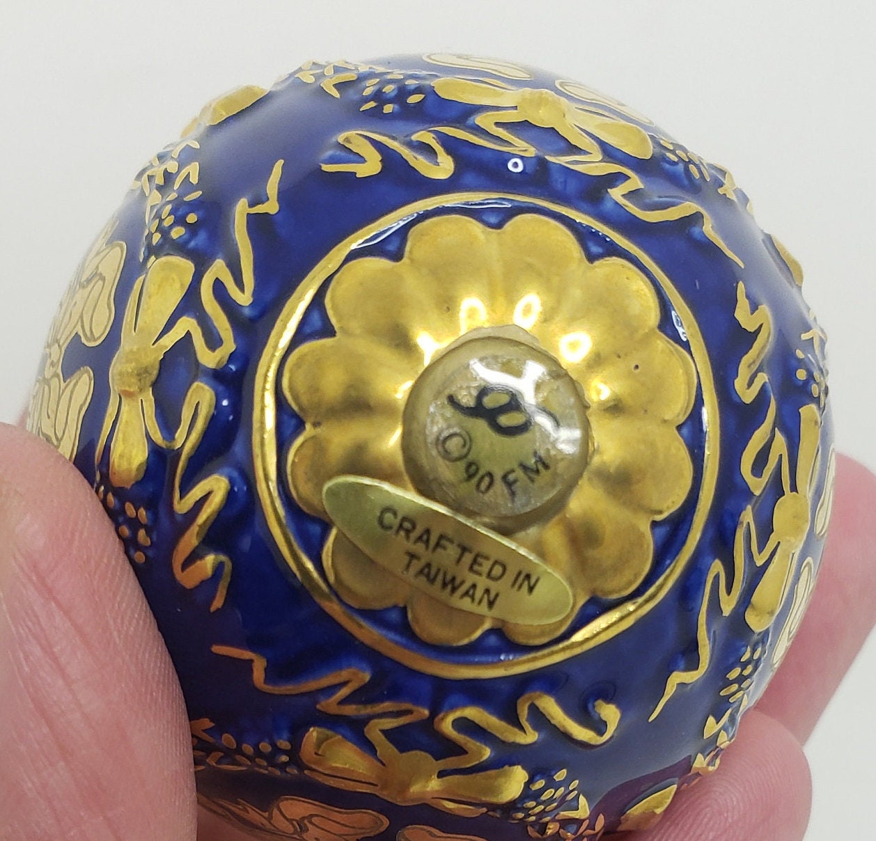 Faberge Imperial Jeweled Egg Collection Blue and Gold Etsy