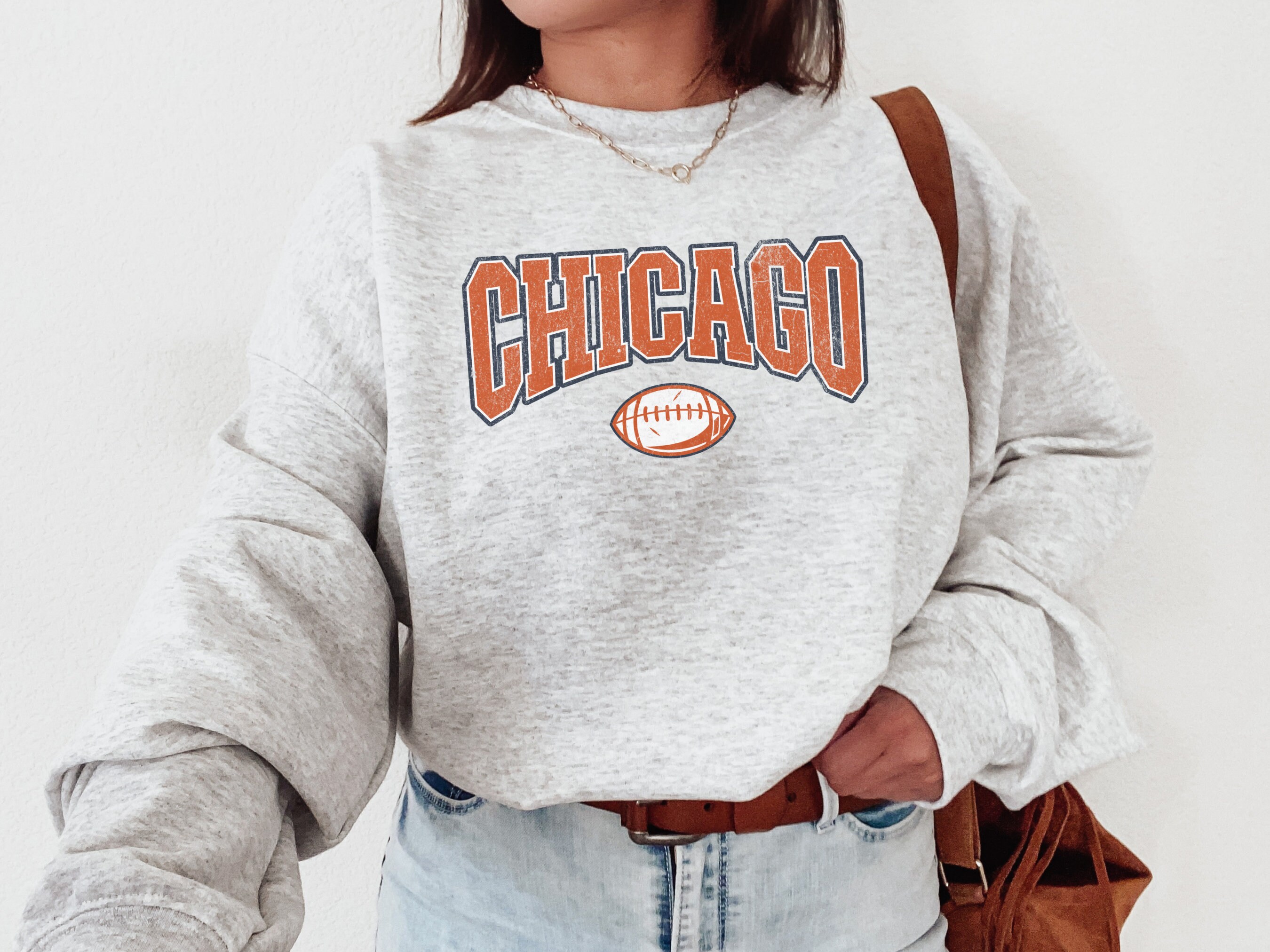 Crewneck Sweatshirt Vintage Chicago 