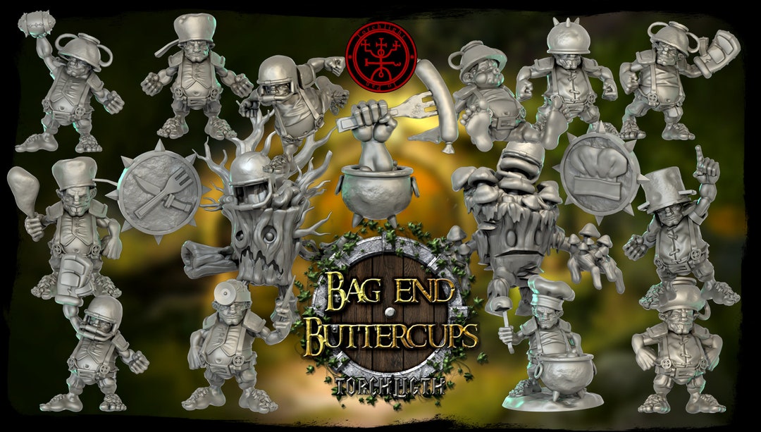 Bag End Buttercups / Torchlight Models / Blood Bowl Team Etsy