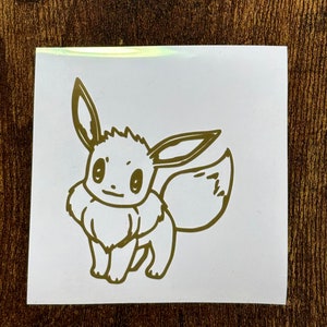 Eeevee Vinyl Decal (Choose the size, Choose the Color)