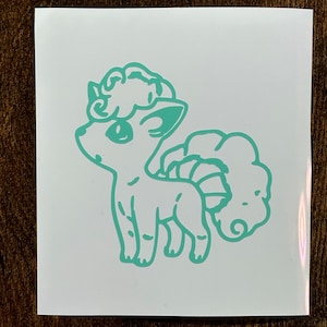 Alolan Vulpix Vinyl Decal (Choose the size, Choose the Color)