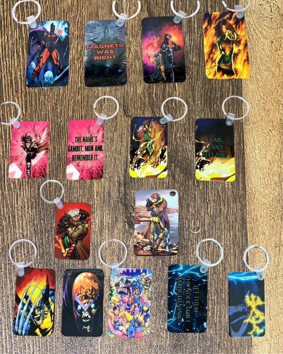 Xmen Keychains and Tags (choose Your Designs) - Etsy