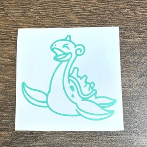 Lapras Vinyl Decal (Choose the size, Choose the Color)