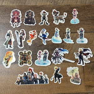 Sora Beach Kairi+Sora Ansem Roxas Xion Organization13 Cloud Sephiroth and More Stickers!(Waterproof-Excellent Adhesive-HOLOgraphic Option)