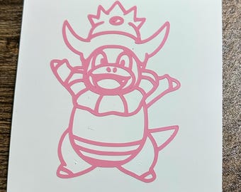 Slowking Vinyl Decal (Choose the size, Choose the Color)
