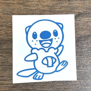 Oshawott Vinyl Decal (Choose the size, Choose the Color)