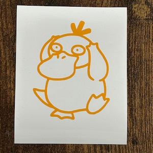 Psyduck Vinyl Decal (Choose the size, Choose the Color)
