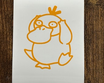 Psyduck Vinyl Decal (Choose the size, Choose the Color)
