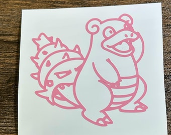Slowbro Vinyl Decal (Choose the size, Choose the Color)