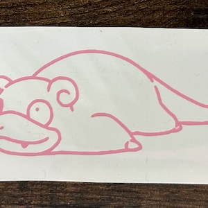 Lazy Slowpoke Vinyl Decal (Choose the size, Choose the Color)