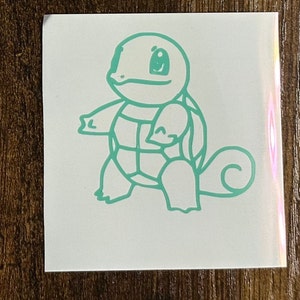 Squirtle Vinyl Decal (Choose the size, Choose the Color)