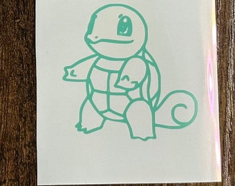 Squirtle Vinyl Decal (Choose the size, Choose the Color)