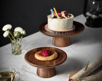 Wooden Cake Stand, Wedding Cake Display Stand, Food Tray, Party Tray, Snack Pastries Food Storage Display