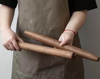 Wooden French Rolling Pin, Straight Rolling Pin, Kitchen Baking Tool