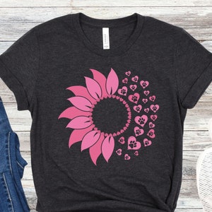 Dog Lover Sunflower Shirt For Women Dog Shirt Gift for Her Dog Paw Print Shirt Pet Lover Shirt Dog Mom Tee Animal Lover Gift Cat Lover Gift