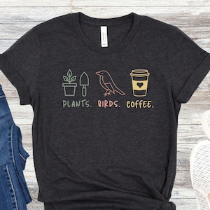 Bird Watching Coffee Lover T-Shirt Funny Birding Gift Idea Bird Watching Coffee Lover T-Shirt Funny Birding Gift Idea