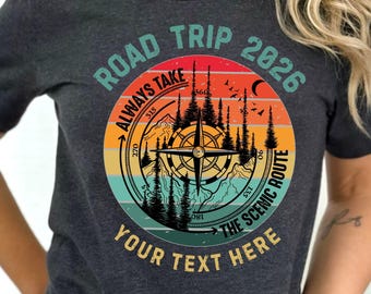 Custom Roadtrip Shirt 2026, Family Vacation Tee