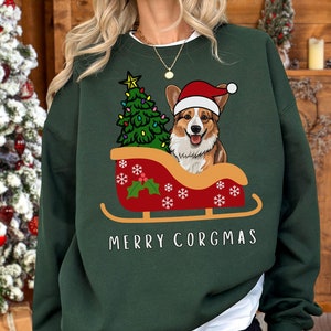 Corgi Christmas Sweatshirt, Corgi Mom Sweatshirt, Corgi Shirt For Women, Corgi Sweatshirt, Corgi Lover Crewneck, Corgi Owner Christmas Gift