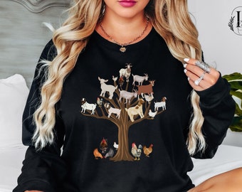 Farm Goat Chicken T Shirt