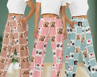 Personalized Pet Photo Pajama Pants: Custom Dog Portrait Gift