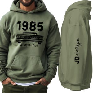 1985 Hoodie For Men 1985 Sweatshirt Birthday Year Sweater for Husband Anniversary Gift 40th Birthday Gift Custom Year Sweatshirt Vintage Tee