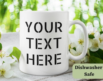 Tazza da caffè personalizzata / Testo, immagine, logo personalizzati
