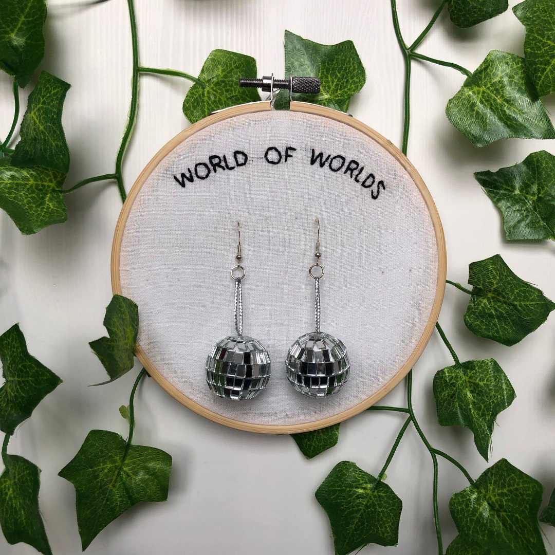 Disco Ball Earrings Etsy