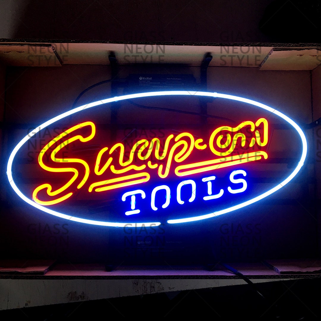 Snap on Tools Neon Sign Light Handcraft Artwork for Garage Etsy