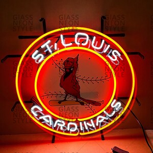 St Louis Cardinals LED Neon Sign Size 8x12 -  Australia