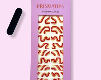 Mai Tai Swirl Nail Wraps | Multicolor Festival Stylish Nail Polish Wraps, Nail Art, Nail Wrap, Nail Stickers, Designer Nail Decals