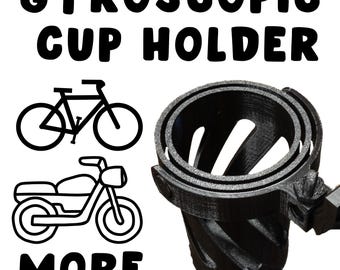 Gyroscopic Cup Holder for Bikes/Strollers/Motorcycles