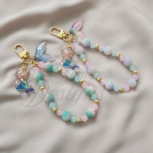 Pearl Keychain/ocean charms/bridesmaid gifts/beach keychain/mermaid keychain/ocean themed gifts/girls gift ideas/ocean themed/kids keychain