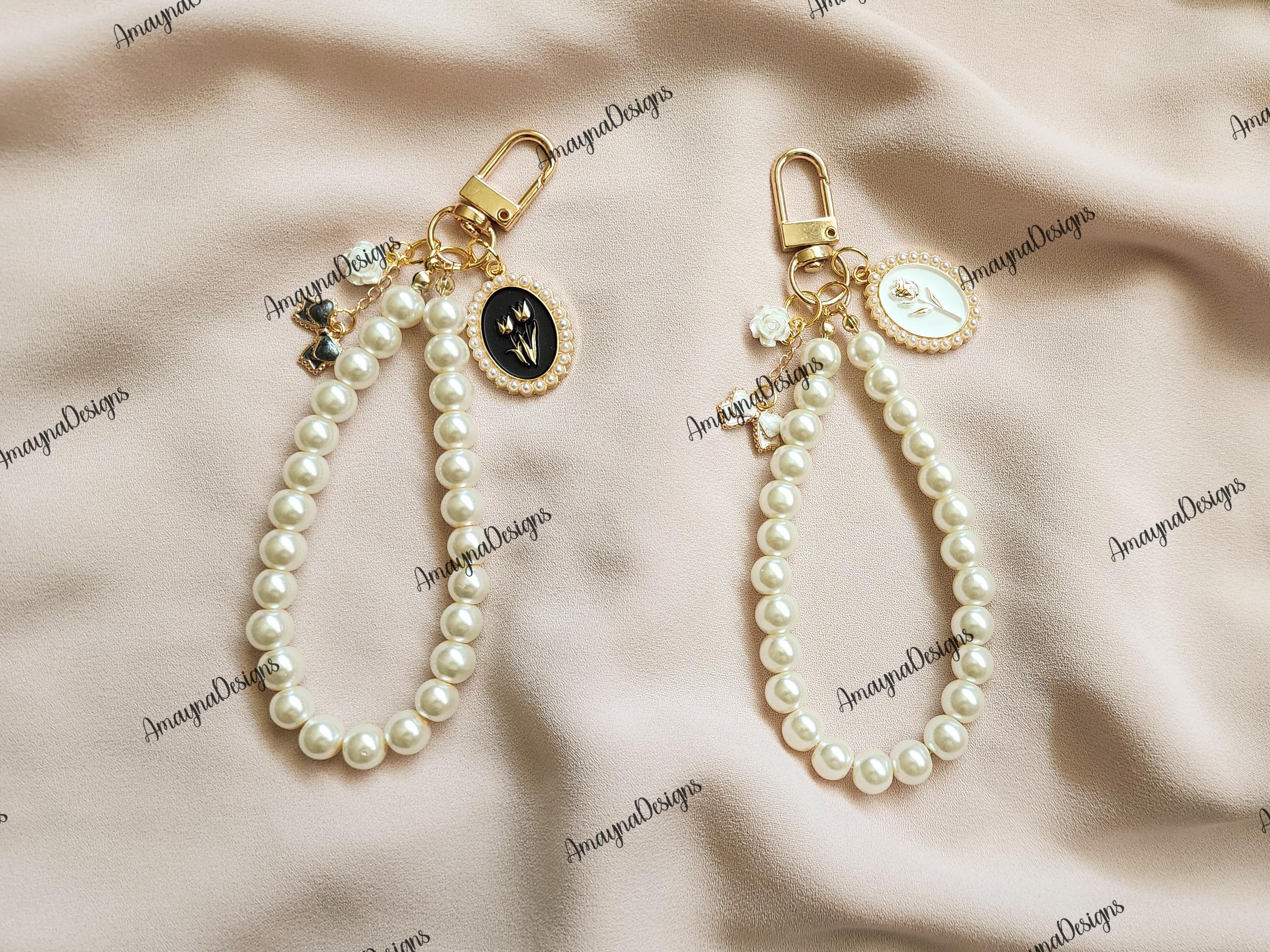 ◆VINTAGE HOLLYWOOD◆ Bloomy Pearl Keyring VH2435KE002M 즐거운 온라인 쇼핑공간에 오신 것을 환영합니다!