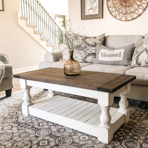 Farmhouse Coffee Table Etsy